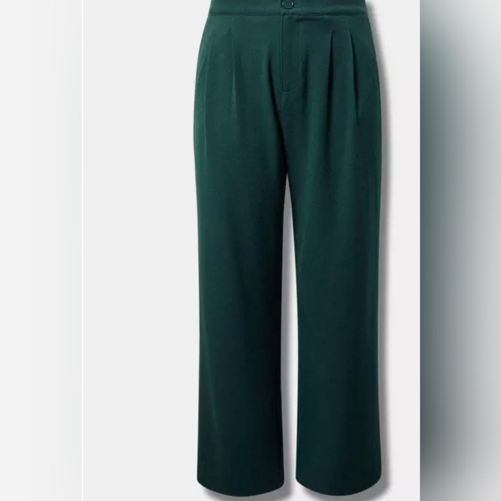 Torrid Dark Green Wide Leg Pants